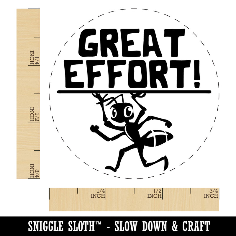 Great Effort Strong Ant Carrying Teacher Student Self-Inking Rubber Stamp Ink Stamper for Stamping Crafting Planners