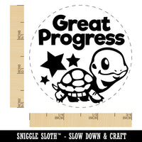 Great Progress Turtle Tortoise and Stars Teacher Student Self-Inking Rubber Stamp Ink Stamper for Stamping Crafting Planners