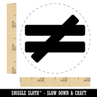 Not Equal Math Symbol Self-Inking Rubber Stamp Ink Stamper for Stamping Crafting Planners