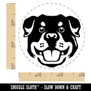 Rottweiler Head Dog Pet Self-Inking Rubber Stamp Ink Stamper for Stamping Crafting Planners