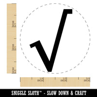 Square Root Math Symbol Self-Inking Rubber Stamp Ink Stamper for Stamping Crafting Planners