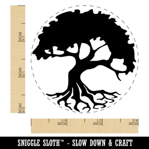 Swampy Mangrove Tree with Roots Self-Inking Rubber Stamp Ink Stamper for Stamping Crafting Planners