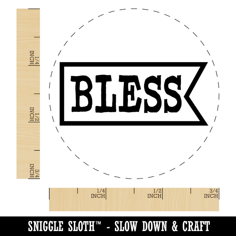 Bless in Flag Self-Inking Rubber Stamp Ink Stamper for Stamping Crafting Planners