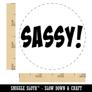 Sassy Funny Text Self-Inking Rubber Stamp Ink Stamper for Stamping Crafting Planners