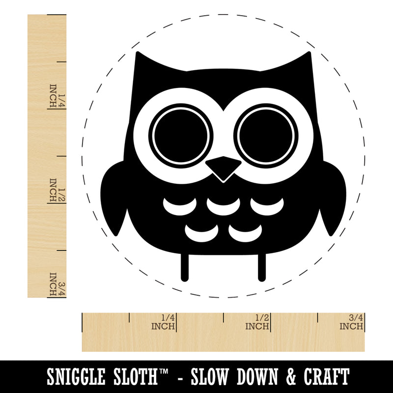 Adorable Little Hoot Owl Self-Inking Rubber Stamp Ink Stamper for Stamping Crafting Planners