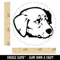 Concerned Golden Retriever Dog Furled Brow Self-Inking Rubber Stamp Ink Stamper for Stamping Crafting Planners