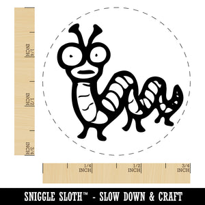 Creepy Weird Worm Caterpillar Self-Inking Rubber Stamp Ink Stamper for Stamping Crafting Planners