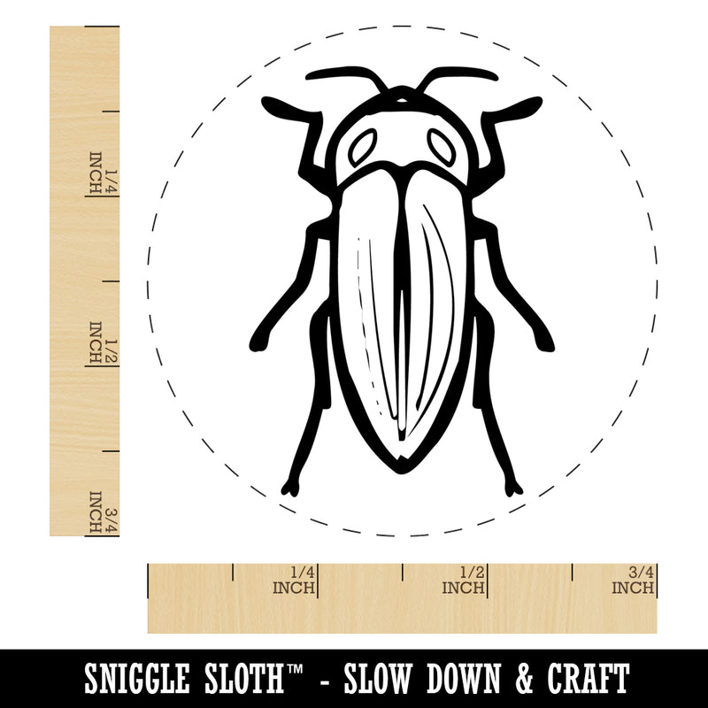 Jewel Beetle Insect Bug Self-Inking Rubber Stamp Ink Stamper for Stamping Crafting Planners