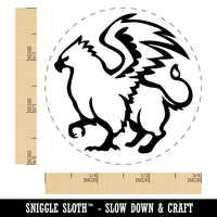 Proud Griffin Fantasy Silhouette Self-Inking Rubber Stamp Ink Stamper for Stamping Crafting Planners