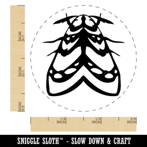 Resting Moth Bug Insect Self-Inking Rubber Stamp Ink Stamper for Stamping Crafting Planners