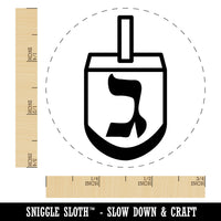 Dreidel Dreidl Jewish Hanukkah Gimel All Self-Inking Rubber Stamp Ink Stamper for Stamping Crafting Planners