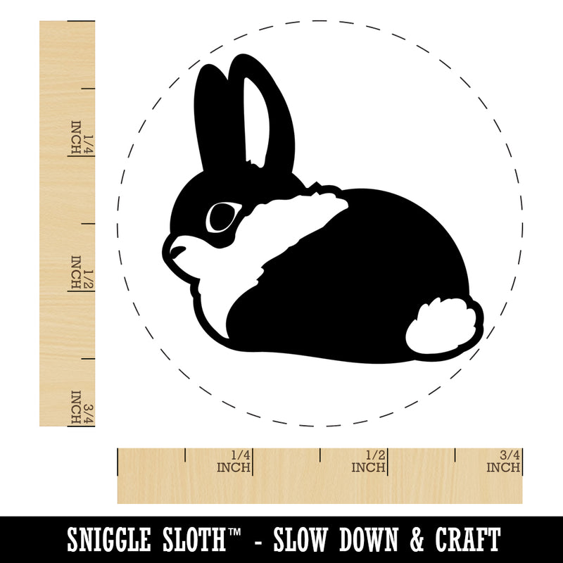 Sitting Bunny Rabbit Loaf Self-Inking Rubber Stamp Ink Stamper for Stamping Crafting Planners