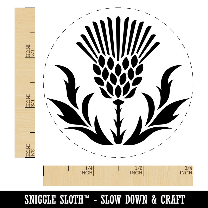 Scottish Thistle Self-Inking Rubber Stamp Ink Stamper for Stamping Crafting Planners