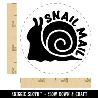 Snail Mail Self-Inking Rubber Stamp Ink Stamper for Stamping Crafting Planners