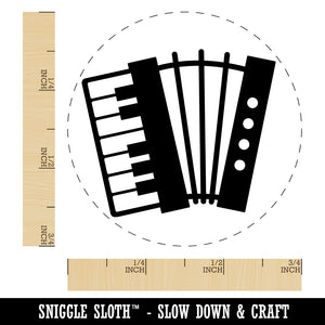 Classic Accordion Music Self-Inking Rubber Stamp Ink Stamper for Stamping Crafting Planners