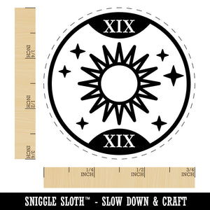 The Sun Tarot Card Self-Inking Rubber Stamp Ink Stamper for Stamping Crafting Planners