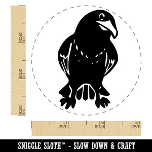 Curious Crow Raven Tilting Head Self-Inking Rubber Stamp Ink Stamper for Stamping Crafting Planners