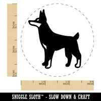 Dobermann Pinscher Dog Self-Inking Rubber Stamp Ink Stamper for Stamping Crafting Planners