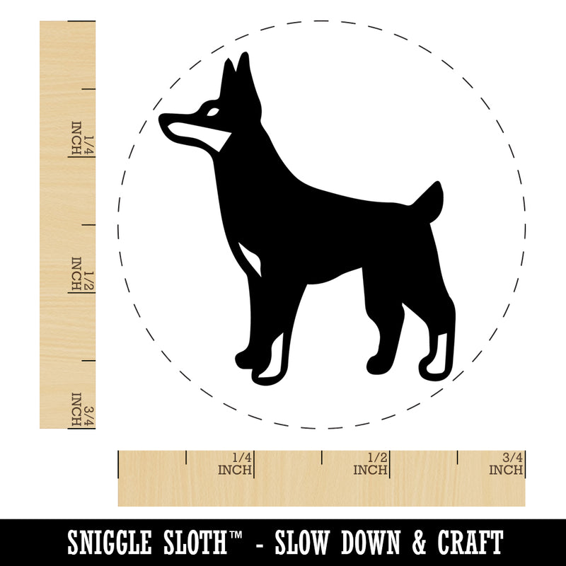 Dobermann Pinscher Dog Self-Inking Rubber Stamp Ink Stamper for Stamping Crafting Planners