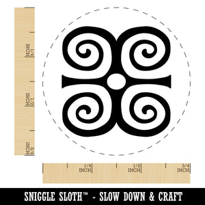 Dwennimmen Adinkra African Strength Humbleness Self-Inking Rubber Stamp Ink Stamper for Stamping Crafting Planners