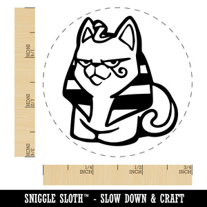 Egyptian Sphinx Cat Loaf Self-Inking Rubber Stamp Ink Stamper for Stamping Crafting Planners