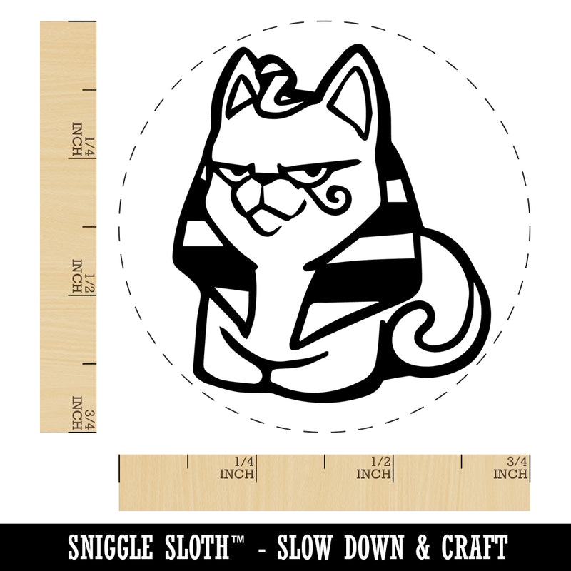 Egyptian Sphinx Cat Loaf Self-Inking Rubber Stamp Ink Stamper for Stamping Crafting Planners