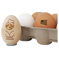 USA United States of America Flag Fun Chicken Egg Rubber Stamp