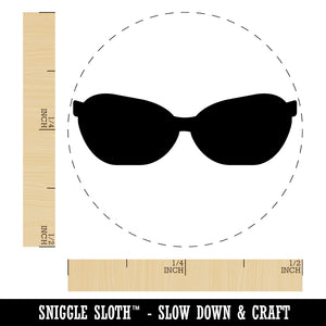 Sunglasses Shades Solid Chicken Egg Rubber Stamp