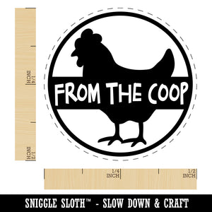 From the Coop with Chicken Chicken Egg Rubber Stamp