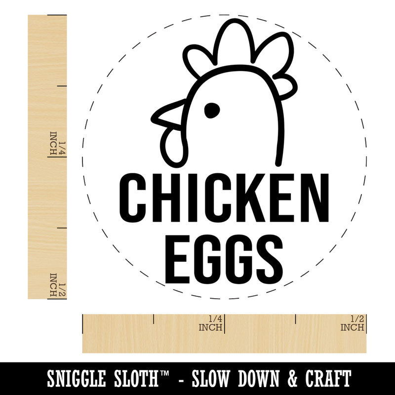 Chicken Eggs Chicken Egg Rubber Stamp