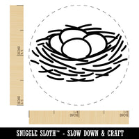 Chicken Eggs in Nest Chicken Egg Rubber Stamp