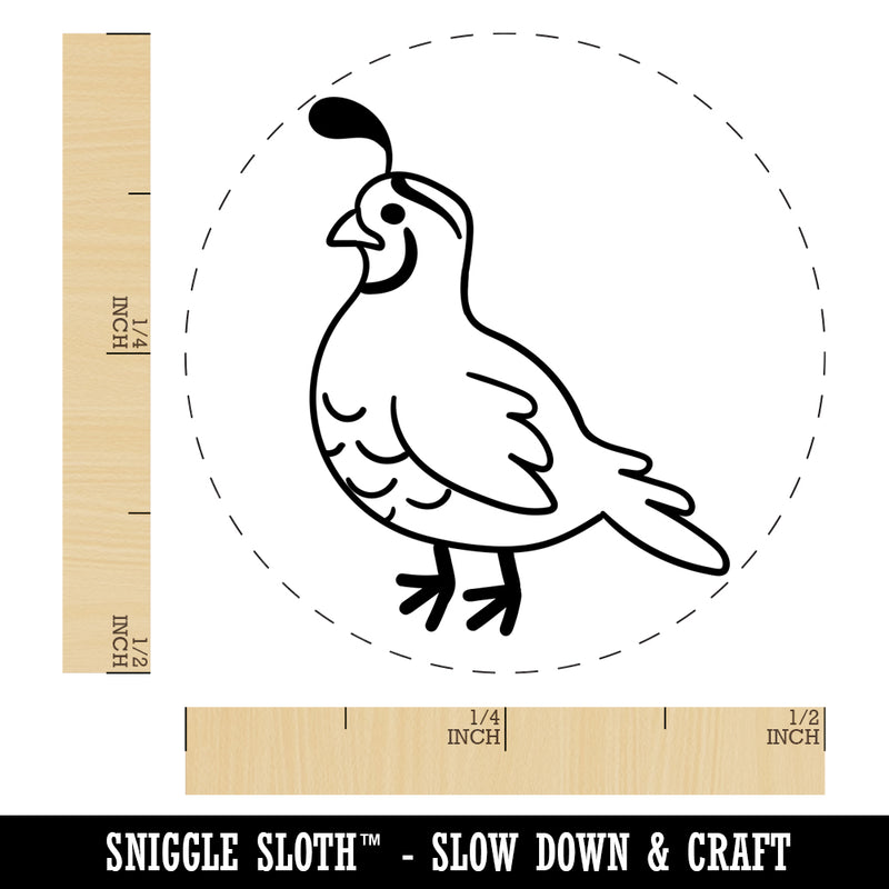 Cute Quail Chicken Egg Rubber Stamp