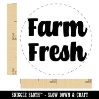 Farm Fresh Bold Chicken Egg Rubber Stamp