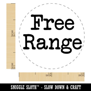 Free Range Typewriter Chicken Egg Rubber Stamp