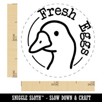 Fresh Goose Eggs Chicken Egg Rubber Stamp