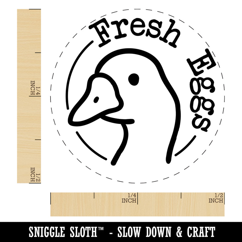 Fresh Goose Eggs Chicken Egg Rubber Stamp