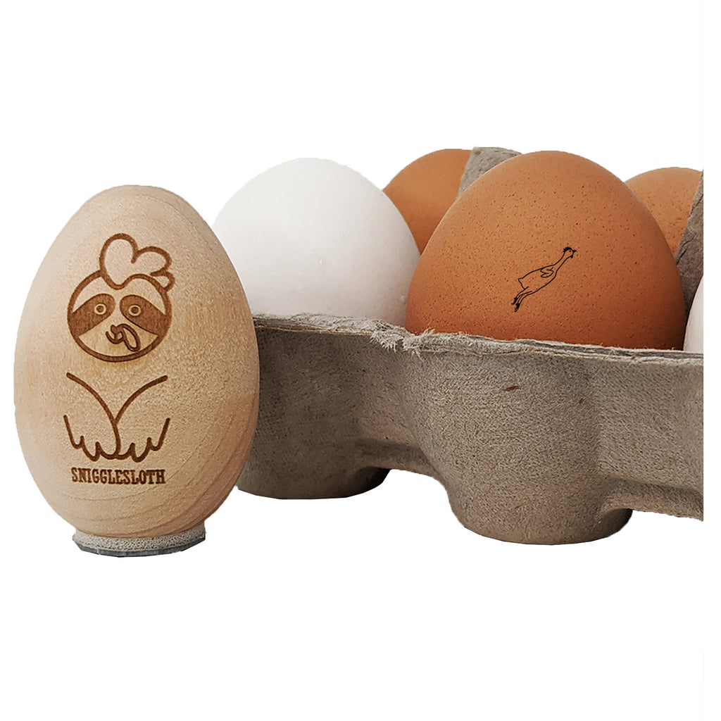 Silly Rubber Chicken Chicken Egg Rubber Stamp