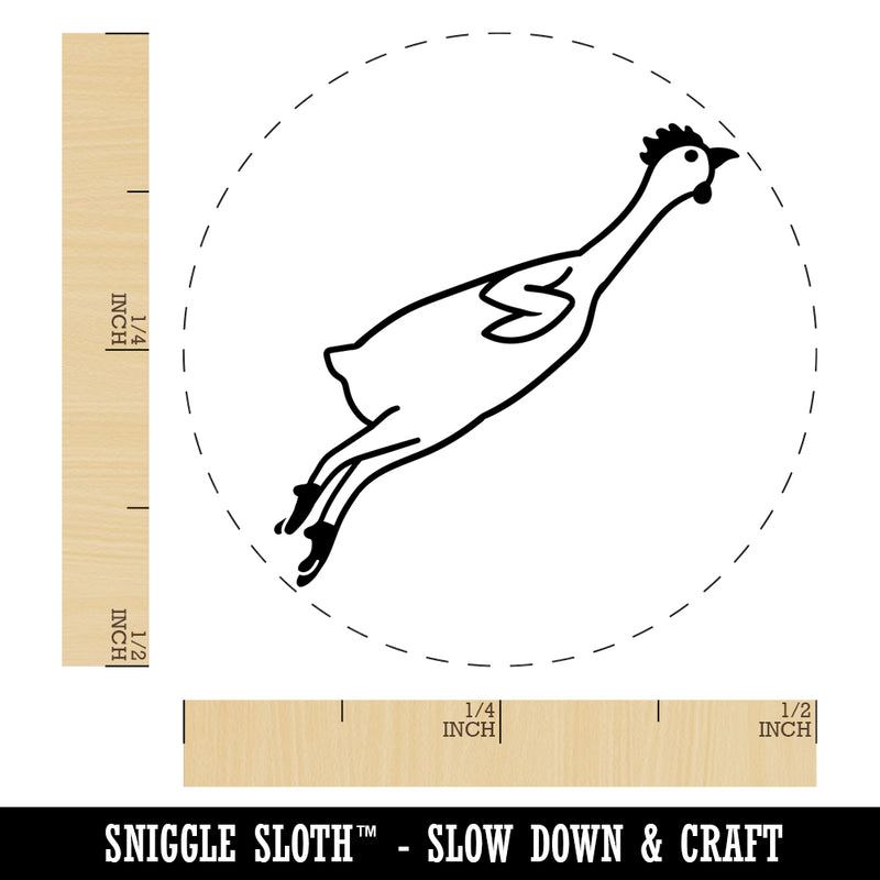 Silly Rubber Chicken Chicken Egg Rubber Stamp