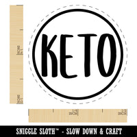 Keto Food Diet Chicken Egg Rubber Stamp