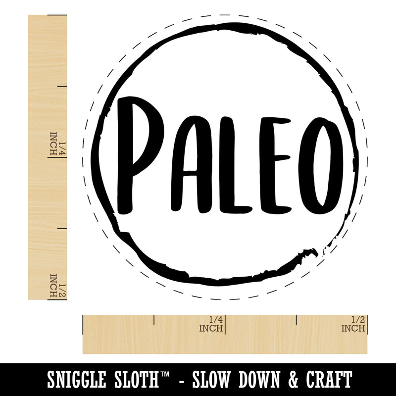 Paleo Food Diet Chicken Egg Rubber Stamp