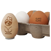Cluck Cluck Chicken Egg Rubber Stamp