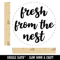 Fresh from the Nest Chicken Egg Rubber Stamp