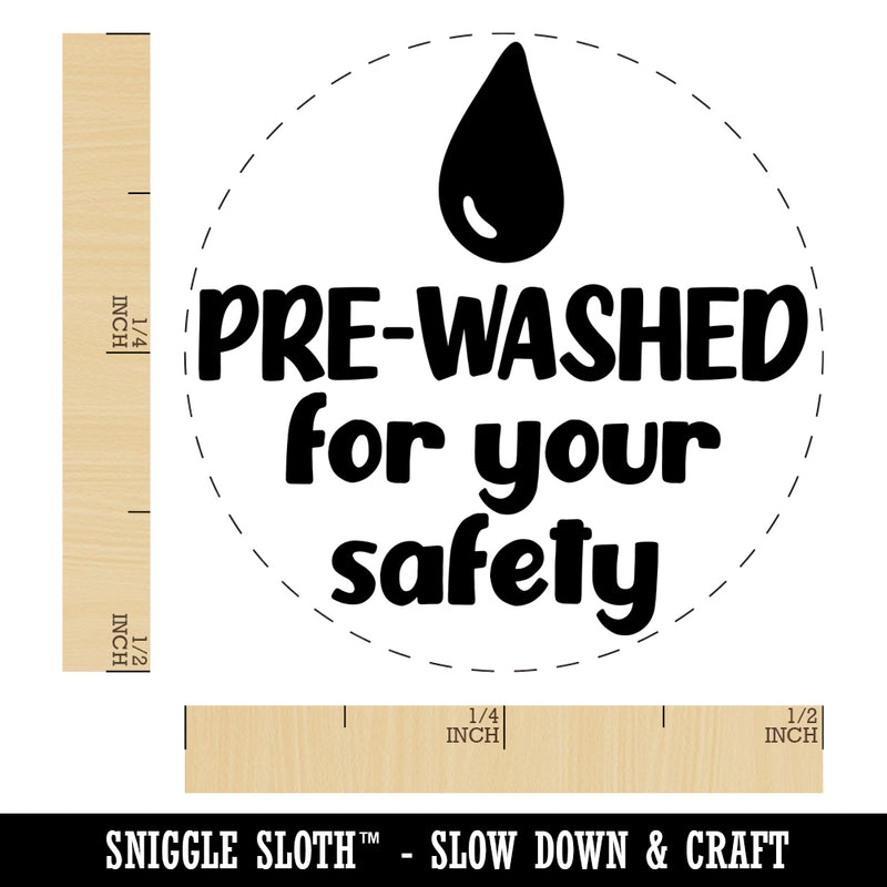 Pre-Washed for Your Safety Chicken Egg Rubber Stamp