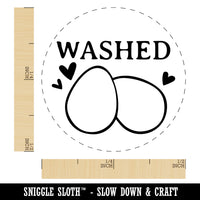 Sweet Eggs Washed Duck Goose Quail Chicken Egg Rubber Stamp