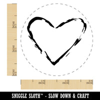 Heart Love Sketch Outline Chicken Egg Rubber Stamp