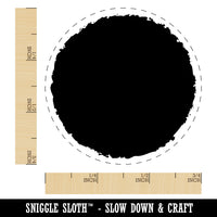 Sketchy Solid Circle Chicken Egg Rubber Stamp