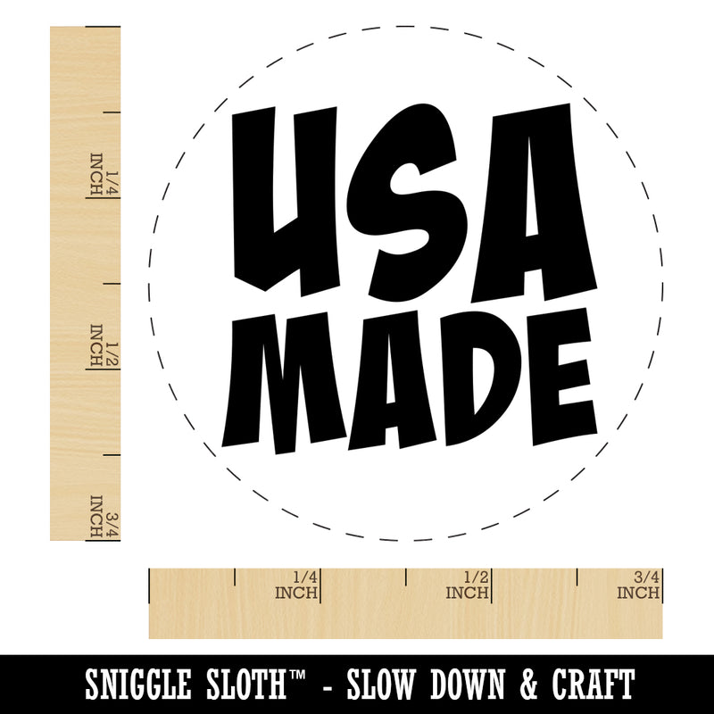 USA Made Fun Text Chicken Egg Rubber Stamp