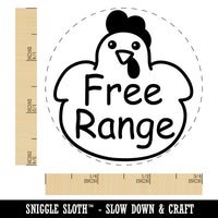 Free Range in Fat Chicken Chicken Egg Rubber Stamp