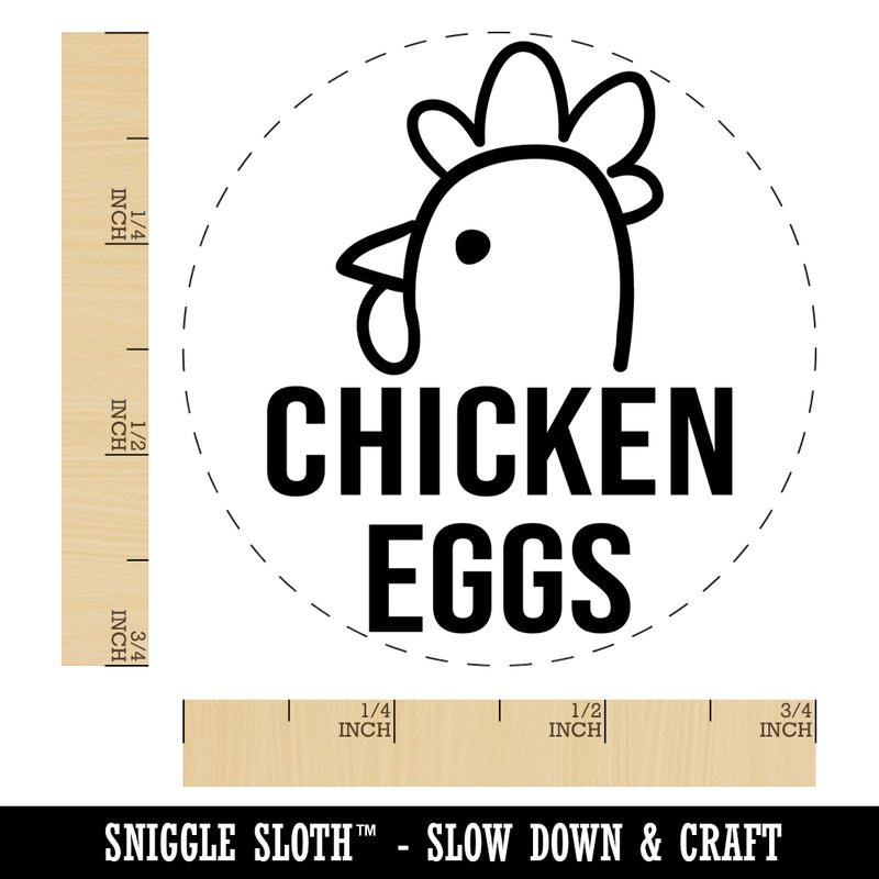 Chicken Eggs Chicken Egg Rubber Stamp