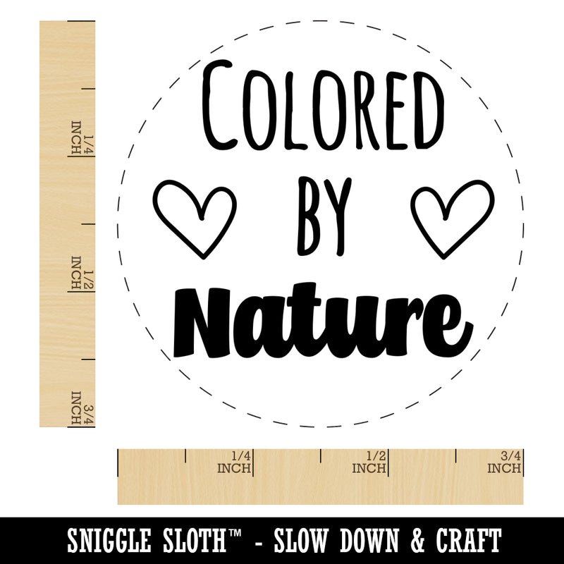 Colored by Nature Hearts Chicken Egg Rubber Stamp